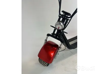 Elscooter Fat Tire Citycoco, röd