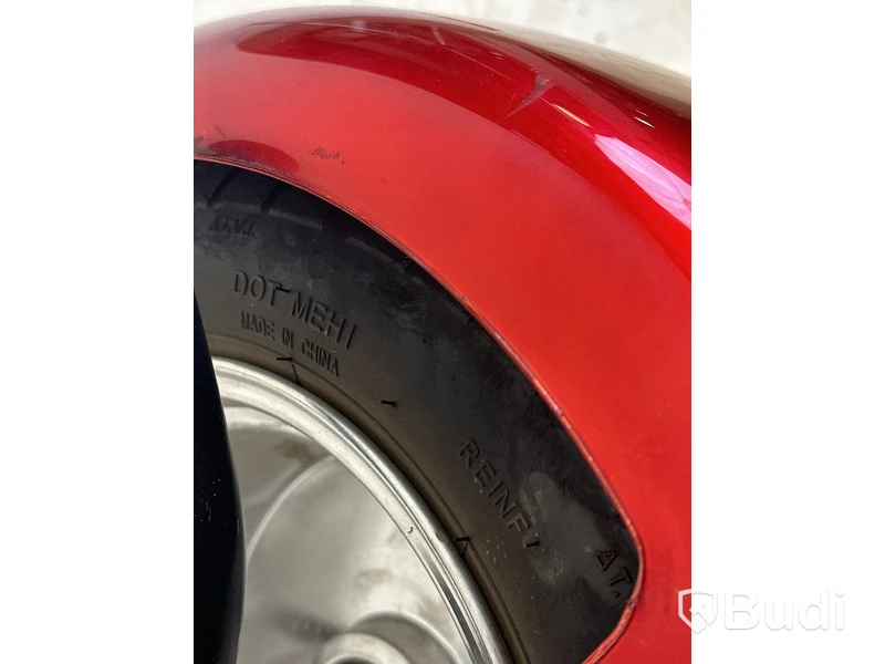 Elscooter Fat Tire Citycoco, röd