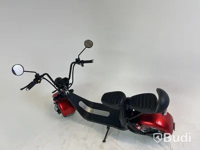 Elscooter Fat Tire Citycoco, röd