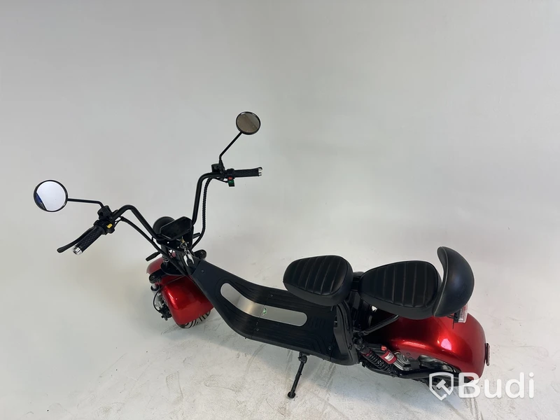 Elscooter Fat Tire Citycoco, röd