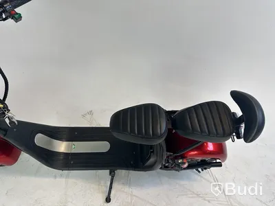 Elscooter Fat Tire Citycoco, röd