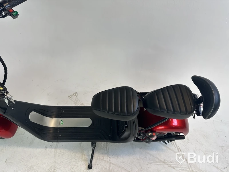 Elscooter Fat Tire Citycoco, röd