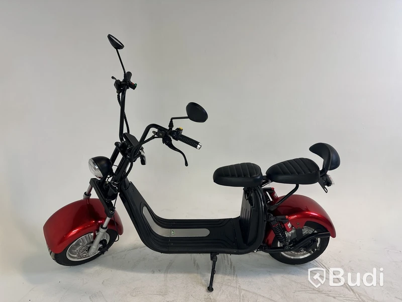 Elscooter Fat Tire Citycoco, röd