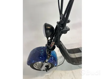 Elscooter Fat Tire Citycoco, blå - reservdelsobjekt