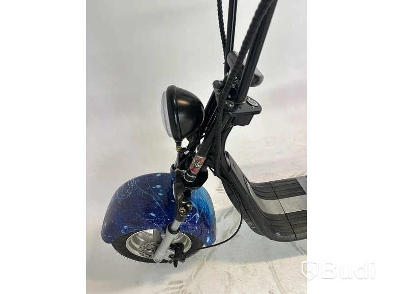 Elscooter Fat Tire Citycoco, blå - reservdelsobjekt