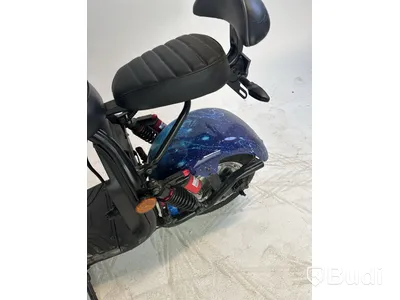 Elscooter Fat Tire Citycoco, blå - reservdelsobjekt