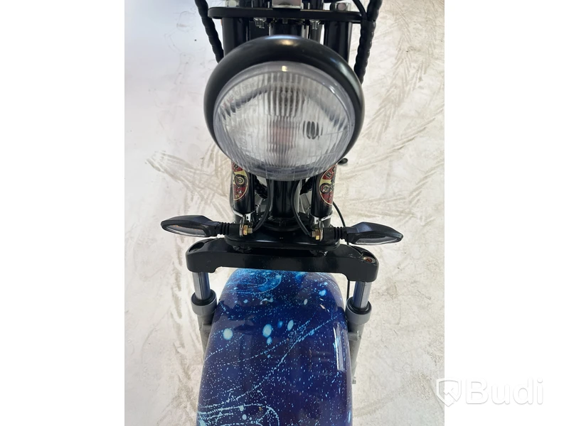 Elscooter Fat Tire Citycoco, blå - reservdelsobjekt