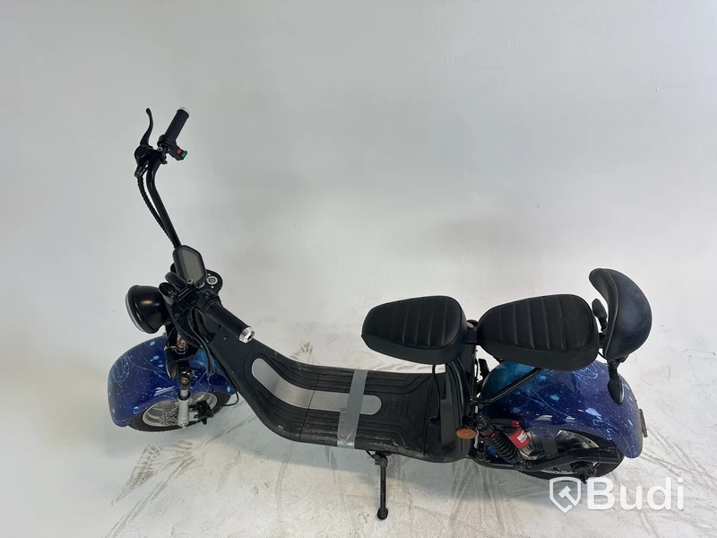 Elscooter Fat Tire Citycoco, blå - reservdelsobjekt