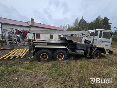 Lastbil med skyllift | Volvo F408 | 1985  Mätarställning (km): 348758
