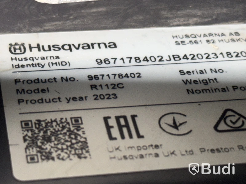Åkgräsklippare Husqvarna R112C | 2023