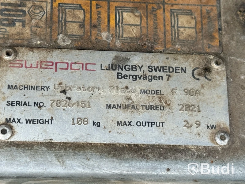 Vibroplatta Swepac F 90A, -2021