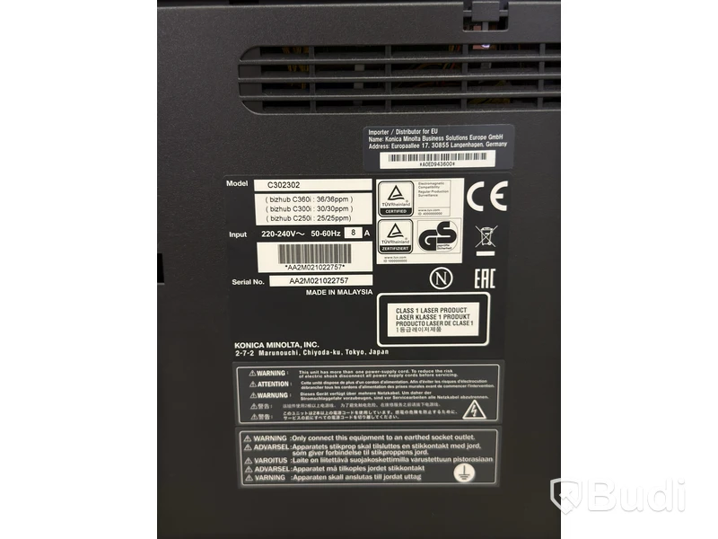 Multifunktionsskrivare Konica Minolta bizhub C250i