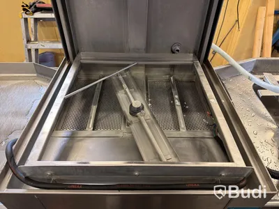 Diskmaskin Wexiödisk WD-6E med in- och utmatningsbänk Metos, rostfri, rep.objekt