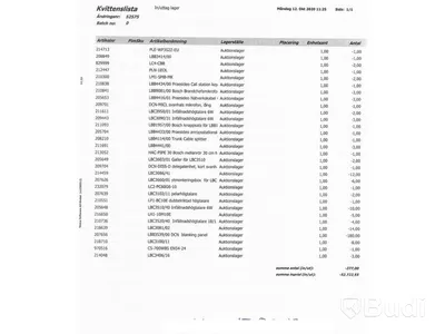 2 Pall med Bosch-produkter, Infällnadshögtalre, m.m.. Totalt lagervärde 52 722 SEK