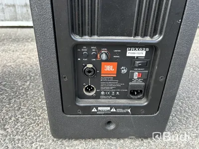JBL PRX625 PA Speakers, Pair, with Covers
