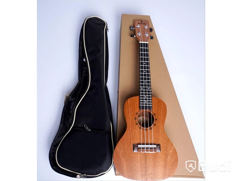 Ukelele i kartong med gigbag. Risa ULMHLMH-C Kokio Mahogany concert