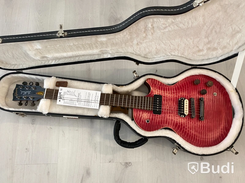 Gibson Les Paul 1973F,  LP LPACGM1 1973 F, i case med certifikat. Signerad av Les Paul.