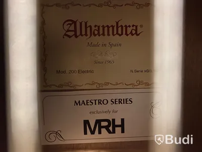 Gitarr Alhambra 200 Electric Maestro Series, obs spricka i kroppen.