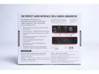 Ljudkort - Focusrite Scarlett Solo. Ny, Obruten förpackning.