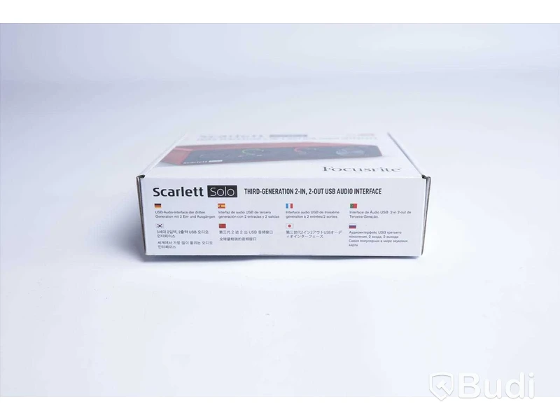 Ljudkort - Focusrite Scarlett Solo. Ny, Obruten förpackning.