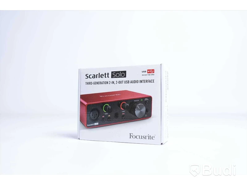 Ljudkort - Focusrite Scarlett Solo. Ny, Obruten förpackning.