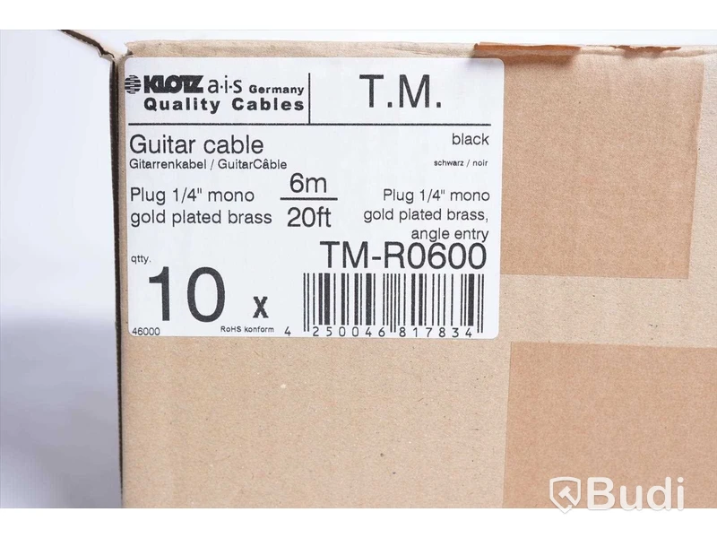 Telekabel 10st - Klotz TM-R0600 6m. Ny, Obruten förpackning.