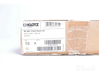 Mikrofonkabel 10st - Klotz M1 Mic Cable 2m. Ny, Obruten förpackning.