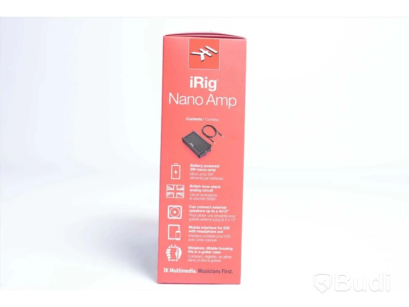 Batteridriven Förstärkare - iRig Nano Amp. Ny, Obruten förpackning.