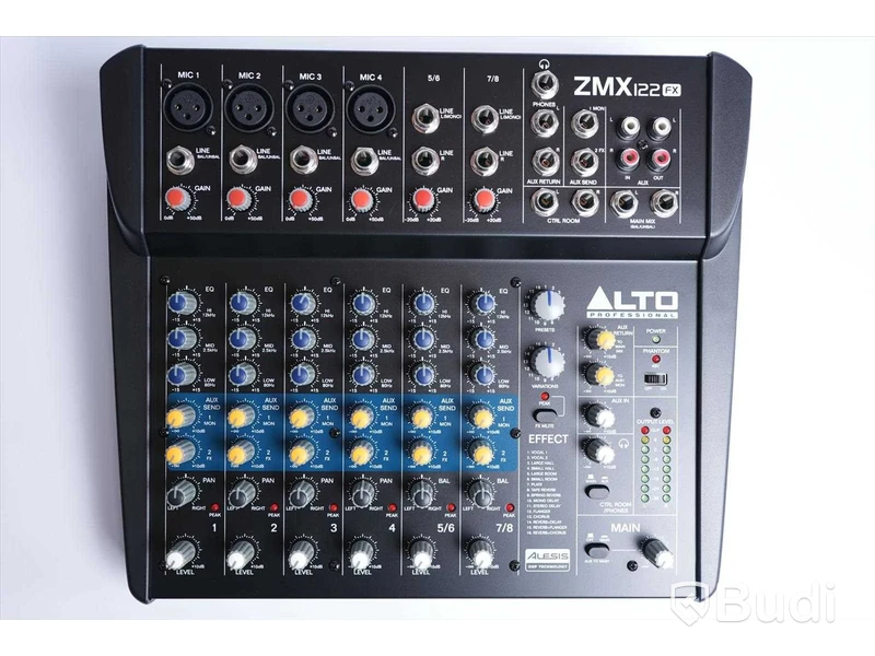 Mixerbord - Alto Zephyr ZMX122FX 8-channel mixer with effects. Ny.