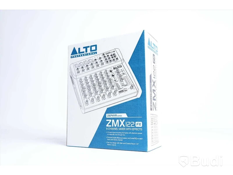 Mixerbord - Alto Zephyr ZMX122FX 8-channel mixer with effects. Ny.