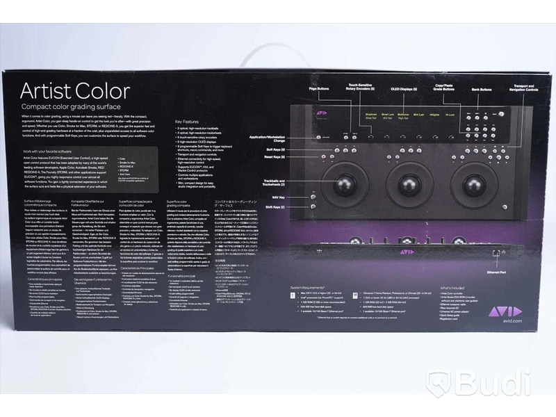 Kontrollpanel för mjukvaruprogram - Avid Artist Color Compact Color Grading Surface. Ny, Obruten förpackning.