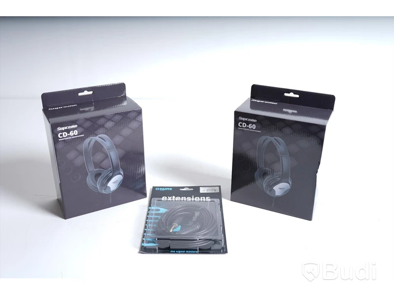 Hörlurar & Hörlurssladd - Supreme CD-60 2st. Supreme Klotz Headphone Extensions 6m 1st. Ny, Obruten förpackning.