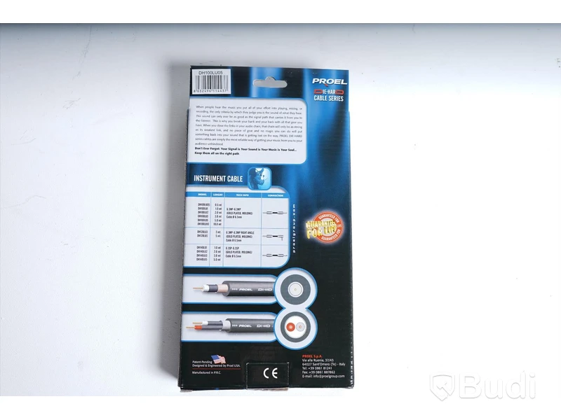 InstrumentKablar - Proel Die Hard Premium Performance Cable 05m 5st. Ny, Obruten förpackning.