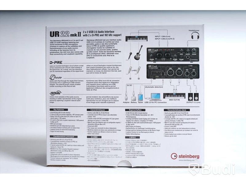 Ljudkort - Steinberg UR22 mkII. Ny, Obruten förpackning.