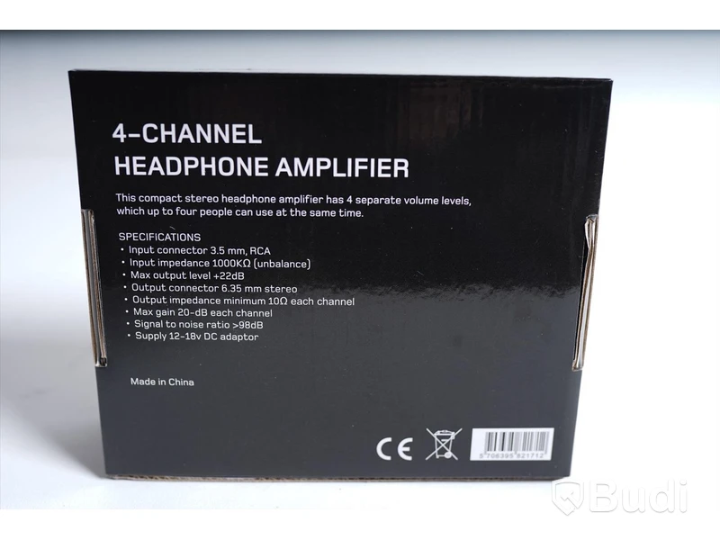Hörlurar & Hörlursförstärkare - Supreme CD-60 2st. Supreme 4 Channel Headphone Amplifier 1st. Ny, Obruten förpackning.