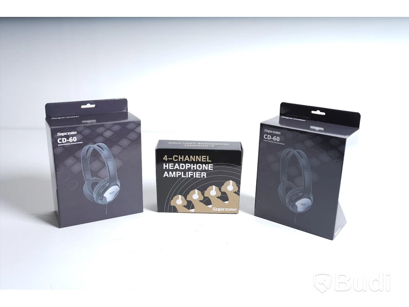 Hörlurar & Hörlursförstärkare - Supreme CD-60 2st. Supreme 4 Channel Headphone Amplifier 1st. Ny, Obruten förpackning.