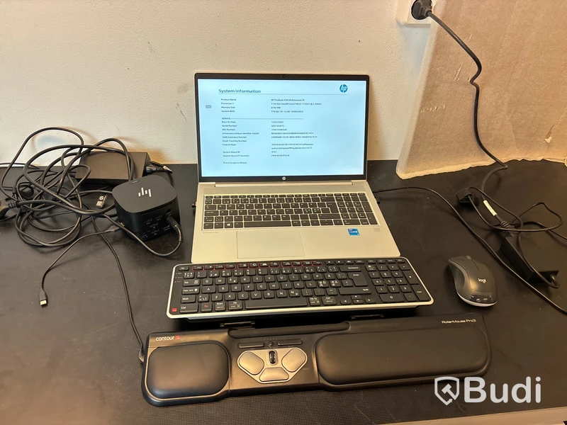 Hp Probook med dockningsstation & rollermouse