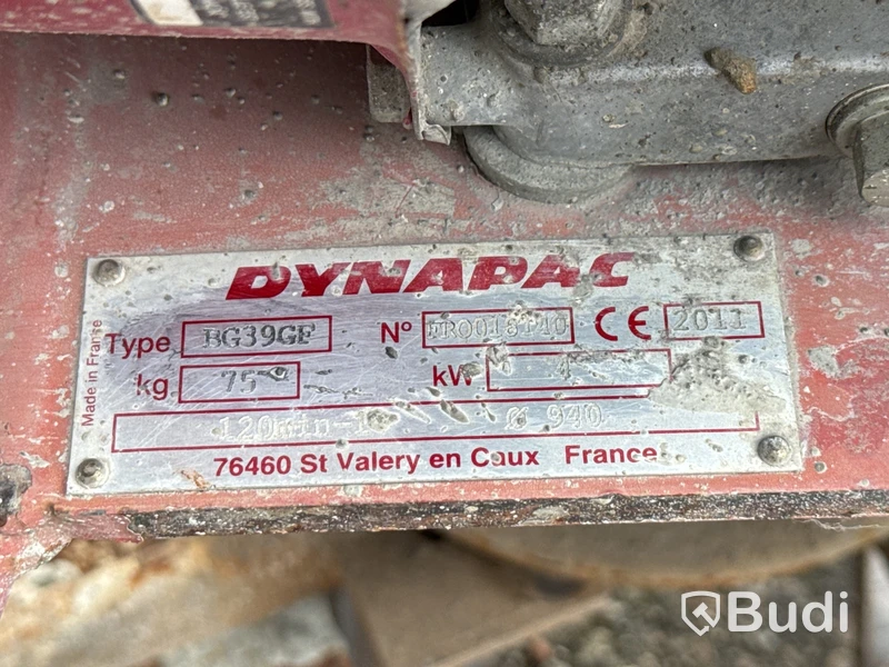 Glättare Dynapac BG39GF