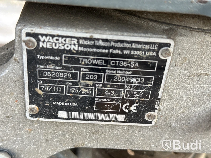 Glättare Wacker Neuson CT 36-5A