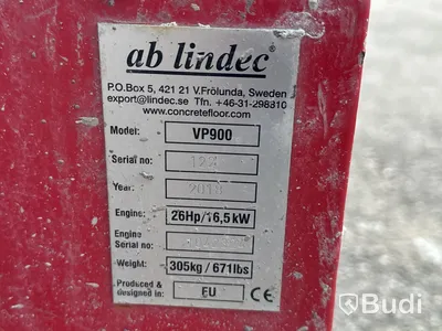 Åkglättare Lindec VP900, -2018 (96-timmar)