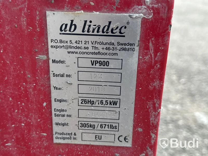 Åkglättare Lindec VP900, -2018 (96-timmar)
