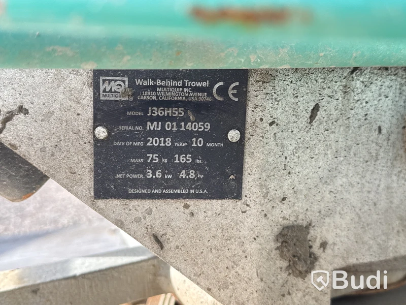 Glättare MQ Whiteman J36H55, -2018