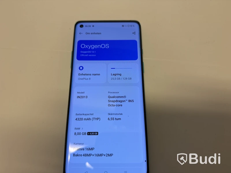 OnePlus 8 mobiltelefon