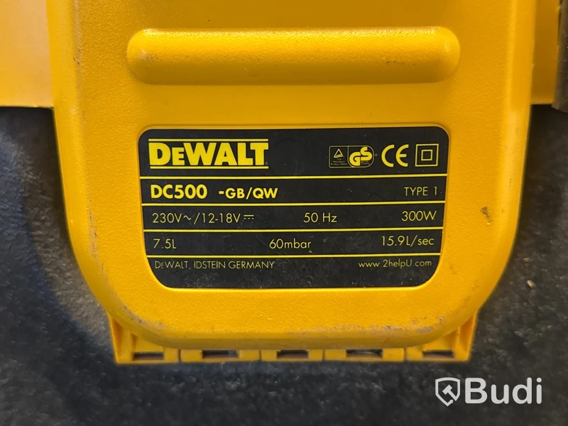 Batteridriven våt-/ torrdammsugare DeWalt DC500-QW