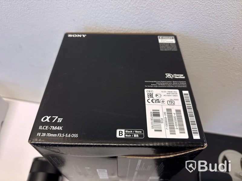 Digital systemkamera Sony A7 IV med tillbehör