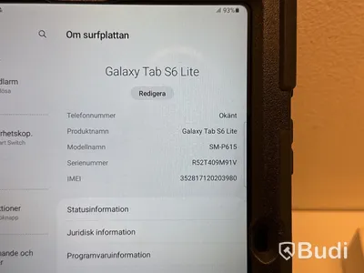 Surfplatta Samsung Tab S6 Lite