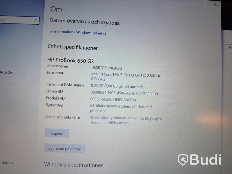 2 st HP Laptop med dockningsstationer