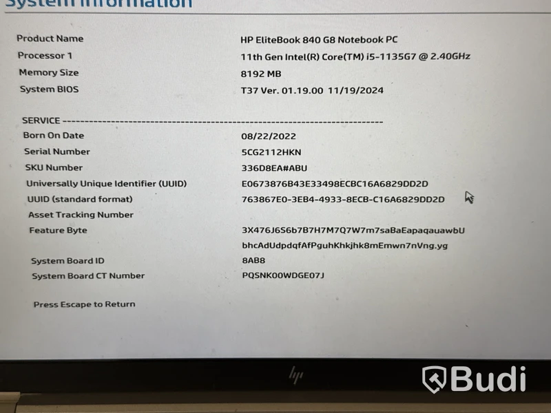 HP Elitebook 840 G8