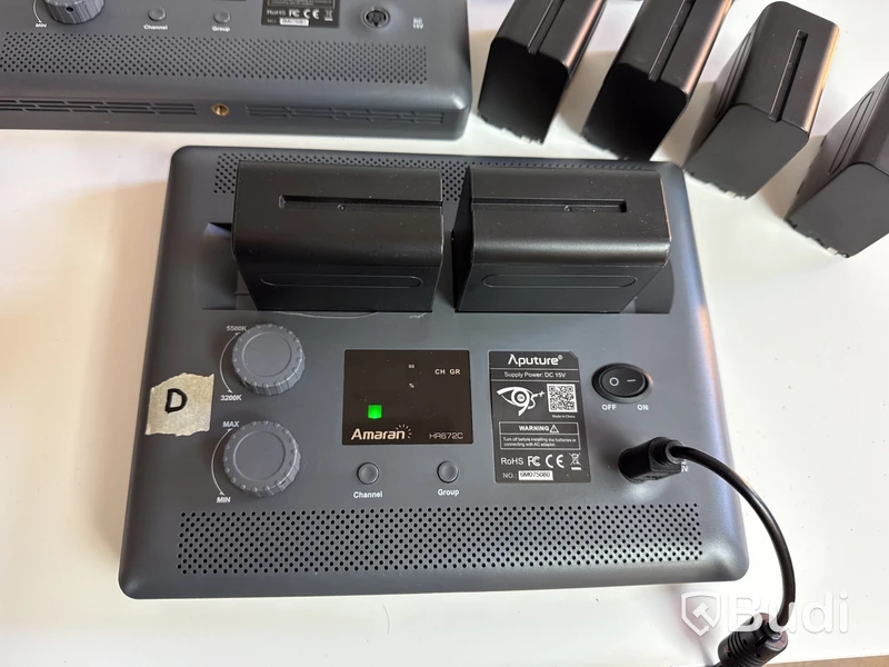 3 st Aputure LED-panel Videoljus Amaran HR672C