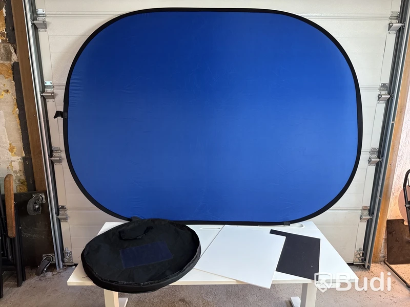 Svart & blå fotobakgrund